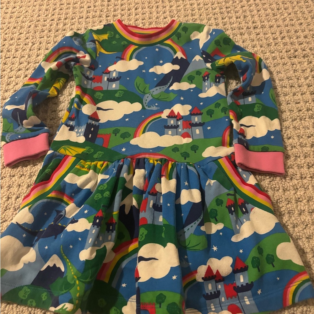 Mini Boden printed dress, size 4-5 (110cm)